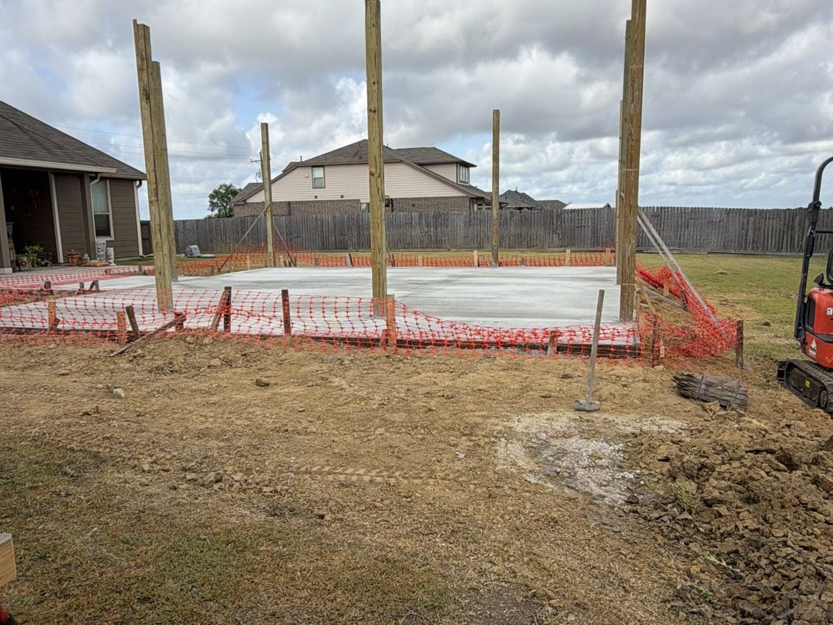 Posts on finished slab