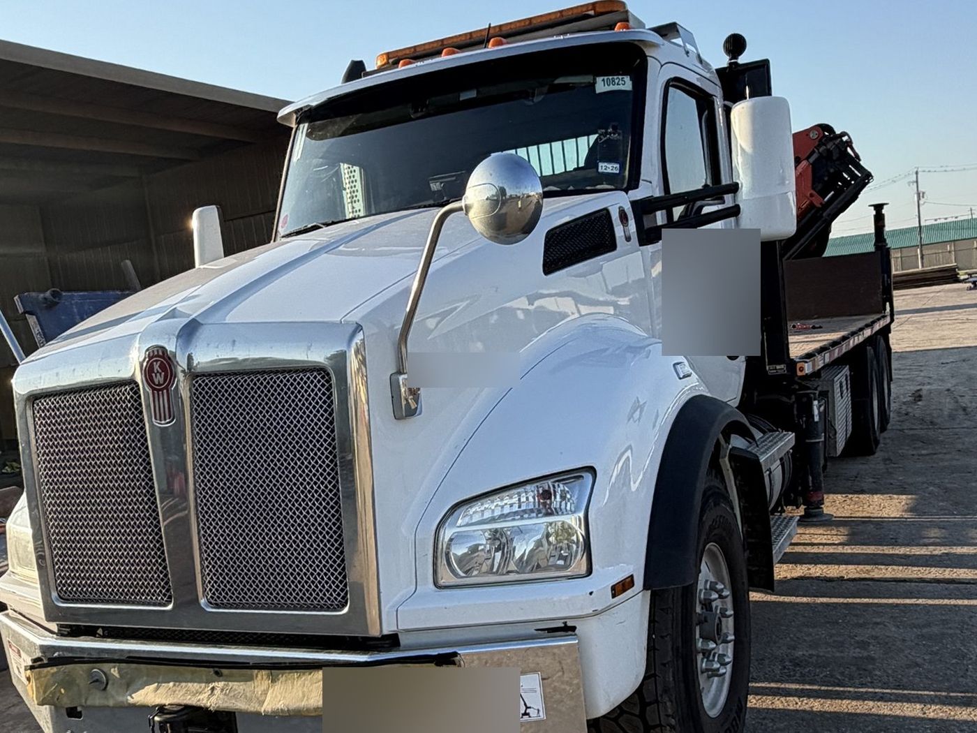 Boom and Crane Trucks detailed on site