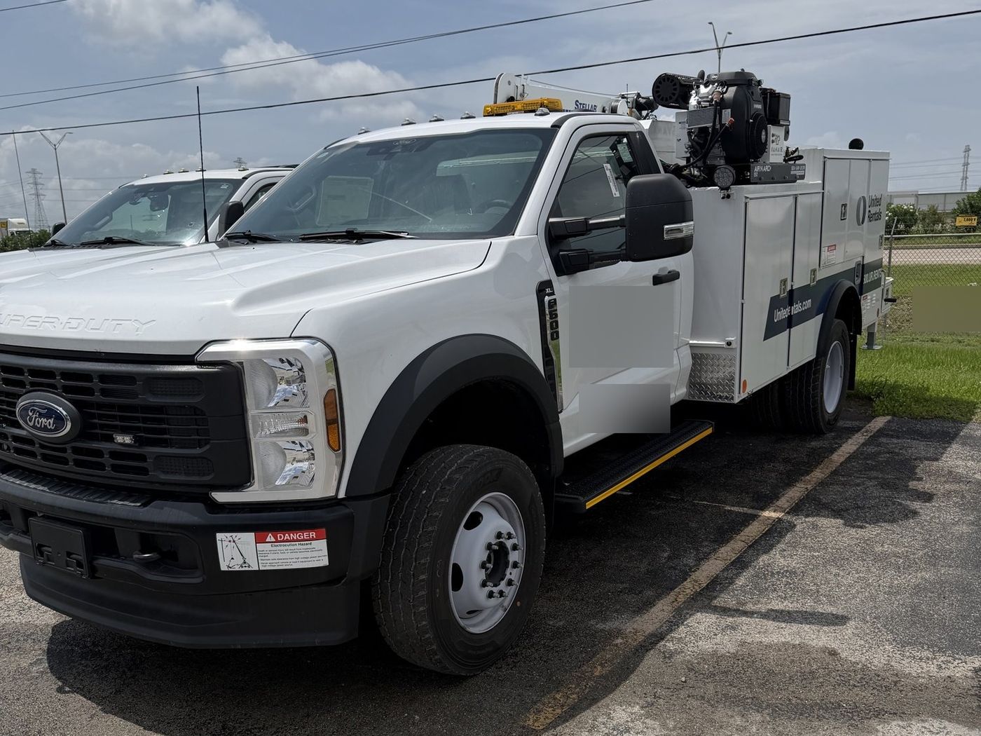 Service Trucks detailed on site
